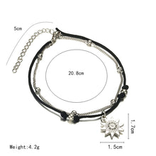 Load image into Gallery viewer, Sun Pendant Anklets Women New Stone Beads Shell Anklet
