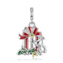 Load image into Gallery viewer, 925 Sterling Silver Bear Bell Necklace Fashion Christmas Jewelry
