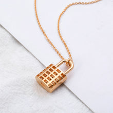 Load image into Gallery viewer, Zircon Lock Necklaces for Lover Luxury Necklace
