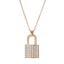 Load image into Gallery viewer, Zircon Lock Necklaces for Lover Luxury Necklace
