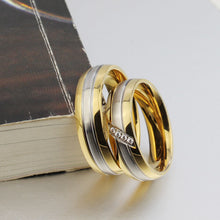 Load image into Gallery viewer, Titanium steel couple rings
