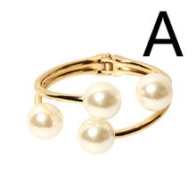 Load image into Gallery viewer, Alloy Jewelry Double Pearl Bracelet Women
