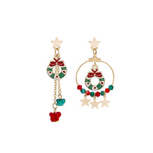 Load image into Gallery viewer, Creative Christmas Elk Star Pendant Set Jewelry Earrings
