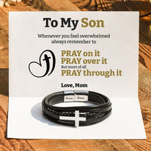Load image into Gallery viewer, Mens Stainless Steel Cross Fashion Bracelet
