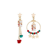 Load image into Gallery viewer, Creative Christmas Elk Star Pendant Set Jewelry Earrings
