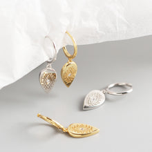 Load image into Gallery viewer, Geometric Water Drop Totem Diamond Earring Earrings Wild White Earrings
