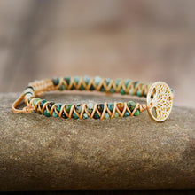 Load image into Gallery viewer, Tree Charm Bracelets African Japser String Braided Bracelets Yoga Handmade Friendship Lover Bracelet Tree of Life Charm Bracelet
