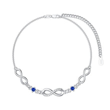 Load image into Gallery viewer, Infinity Bracelet for Women 925 Sterling Silver Birthstone Bracelet Valentine&#39;s Day Birthday Christmas Gifts for Mom Wife Girls Her
