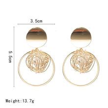 Load image into Gallery viewer, Fashion Statement Earring Geometric Large Earrings For Women Hanging Dangle Earrings Drop Earrings New Trend Female Jewelry
