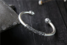 Load image into Gallery viewer, Sterling Silver Fish Lotus Bracelet Children
