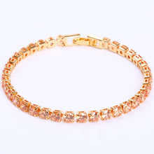 Load image into Gallery viewer, Cubic Zirconia Tennis Bracelets Iced Out Chain Crystal Bracelet Women Men Gold Bracelet Jewelry

