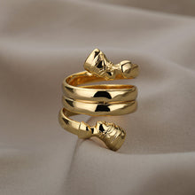 Load image into Gallery viewer, Indian Double Layered Rings Couple Rings

