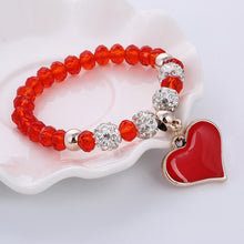 Load image into Gallery viewer, Crystal Butterful Bracelet &amp; Bangle Elastic Heart Bracelets
