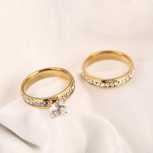 Load image into Gallery viewer, Gold Wedding Rings Stainless Steel Engagement Ring For Women
