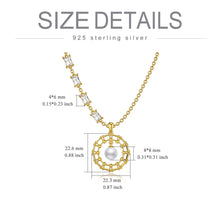 Load image into Gallery viewer, Pearl Necklace Infinity Circle Sterling Silver Pendant Necklaces for Women
