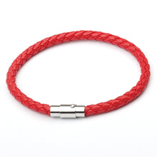 Load image into Gallery viewer, Magnetic Mens 6 Leather Cord Braided Bracelet
