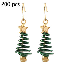 Load image into Gallery viewer, Christmas Earrings Tree Star DIY Earrings
