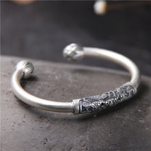Load image into Gallery viewer, Sterling Silver Fish Lotus Bracelet Children
