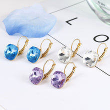 Load image into Gallery viewer, Fashion Gold Color Earring For Women Crystal Cubic Zirconia Stud Earrings

