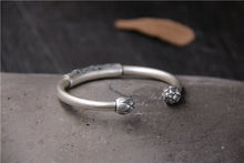 Load image into Gallery viewer, Sterling Silver Fish Lotus Bracelet Children
