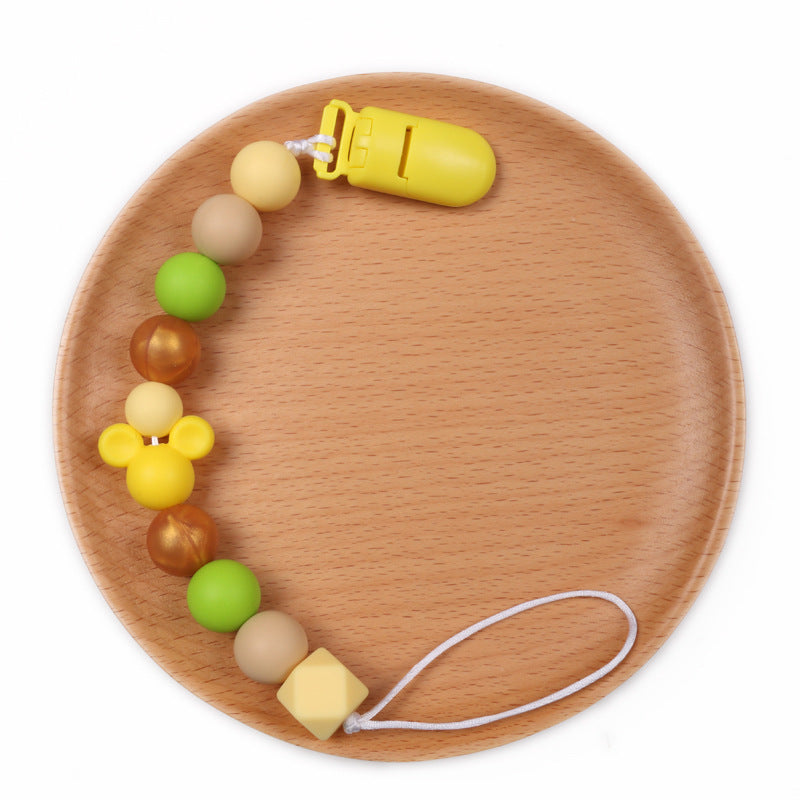 Cartoon Animal Teether Chain INS Baby Pacifier Clip