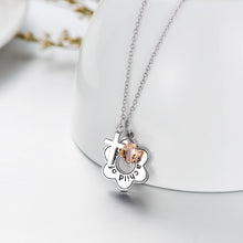 Load image into Gallery viewer, Sterling Silver Cross I am a Child of God Engraved Daisy Necklace Gift for Her
