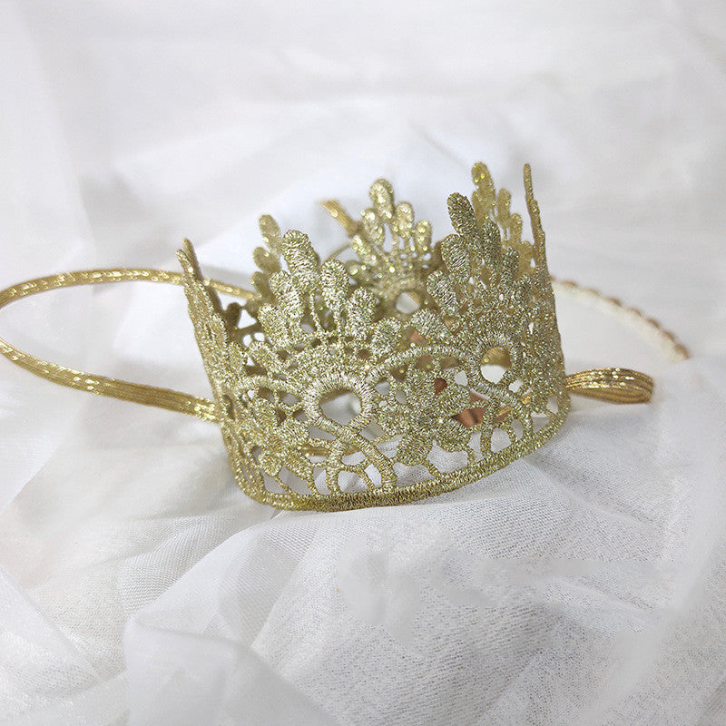 New European And American Cute Children's Crown Hairband Baby Birthday