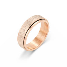 Load image into Gallery viewer, Turnable Anxiety Rings Rainbow Silver Color Relieve Stress Rings For Women Men
