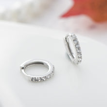 Load image into Gallery viewer, Sterling Silver Earring With Diamond - inlaid Colored Earring Earrings
