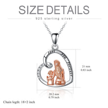 Load image into Gallery viewer, Mother Daughter Necklace 925 Sterling Silver daughter gift from Mom Gifts for Mother Grandma Mom Daughter
