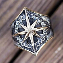 Load image into Gallery viewer, Men&#39;s Glyph Vintage Rings Fashion Pattern Personality Two Tone Rings
