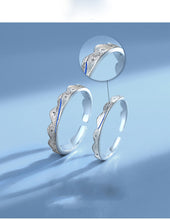 Load image into Gallery viewer, Silver couple engagement ring
