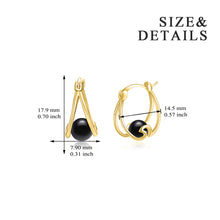 Load image into Gallery viewer, 925 Sterling Silver Small Hoop Earring Pearl Hoop Earrings Ocean Wave Earrings for Women Gifts
