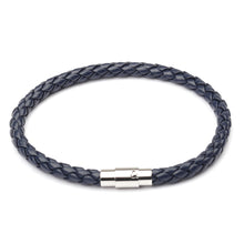 Load image into Gallery viewer, Magnetic Mens 6 Leather Cord Braided Bracelet
