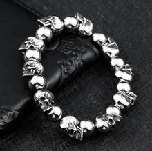 Load image into Gallery viewer, Mens Fashion Simple Titanium Skull Bracelet
