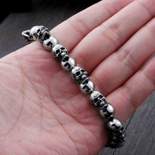 Load image into Gallery viewer, Mens Fashion Simple Titanium Skull Bracelet
