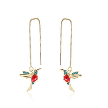 Load image into Gallery viewer, Long Crystal Set Earring Earrings
