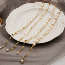 Load image into Gallery viewer, Simple Ladies Handmade Baroque Pearl Hand Jewelry
