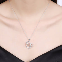 Load image into Gallery viewer, Rhinestone Letter Mom Heart Pendant Necklaces For Mother
