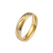 Load image into Gallery viewer, Fashionable Titanium Steel 18K Gold New Couple Rings
