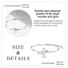 Load image into Gallery viewer, Sterling Silver Dinasour Ankle Bracelets Beach Charm Adjustable Anklet for Women Teen Girls

