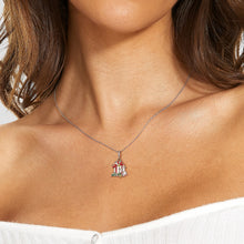 Load image into Gallery viewer, 925 Sterling Silver Bear Bell Necklace Fashion Christmas Jewelry
